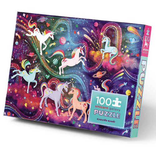 Crocodile Creek 100pc Holographic Puzzle - Unicorn Galaxy