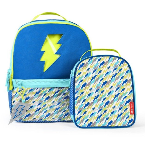 Skip Hop Forget Me Not Backpack & Lunch Bag Set - Lightning