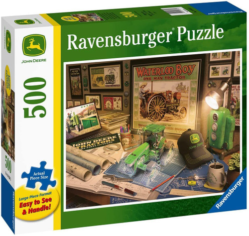 Ravensburger 500pc - John Deere Work Desk Large Format Puzzle