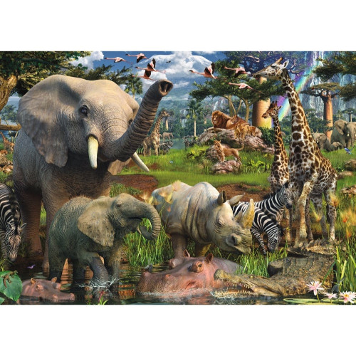 Ravensburger 18000pc - At the Waterhole Puzzle Ravensburger 18000pc - At the Waterhole Puzzle