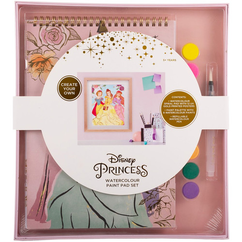 Disney Princess - Watercolour Paint Pad Set
