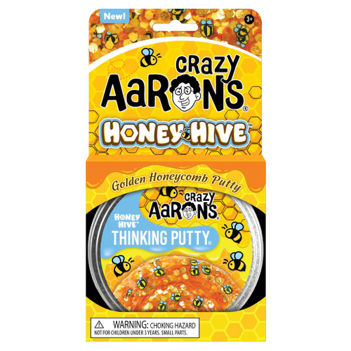 Crazy Aaron's Thinking Putty - Honey Hive 4" Tin