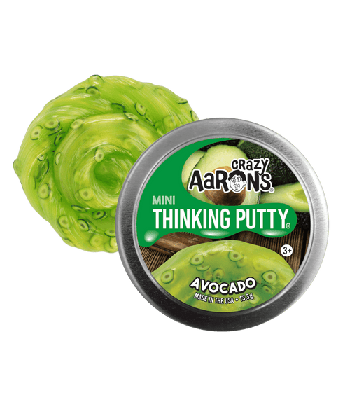 Crazy Aaron's Mini Thinking Putty - Avocado 2" Tin