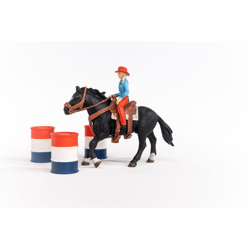 Schleich - Cowgirl Barrel Racing Fun 42576