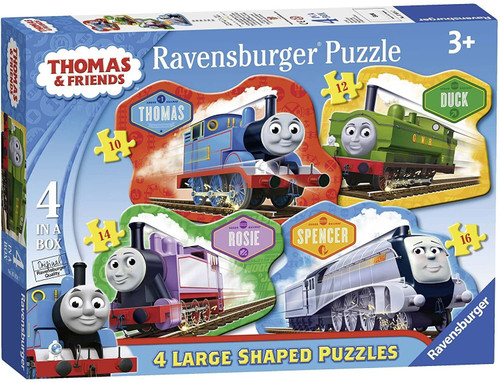 Ravensburger  - Thomas & Friends - 4 Large Shaped Puzzles 10, 12, 14, 16pc