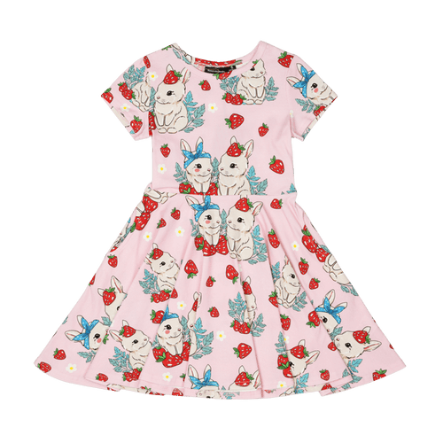 Rock Your Baby - Berry Bunny Waisted Dress