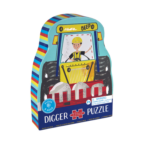 Floss & Rock 12pc - Digger Shaped Puzzle