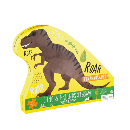 Floss & Rock 40pc - Dino & Friends Shaped Puzzle
