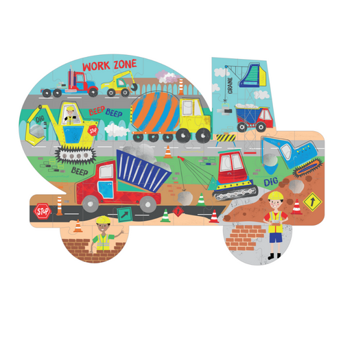 Floss & Rock 40pc- Construction Jigsaw Puzzle Floss & Rock 40pc- Construction Jigsaw Puzzle