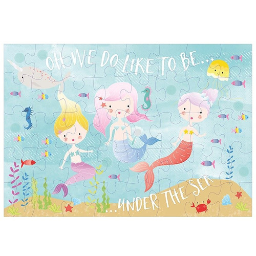 Floss & Rock 40pc - Mermaid & Friends Shaped Puzzle