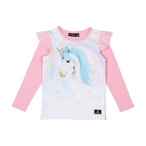 Blue Unicorn Long Sleeve T-Shirt - Teen