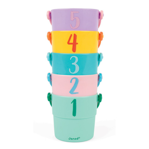 Janod - Five Bath Activity Buckets