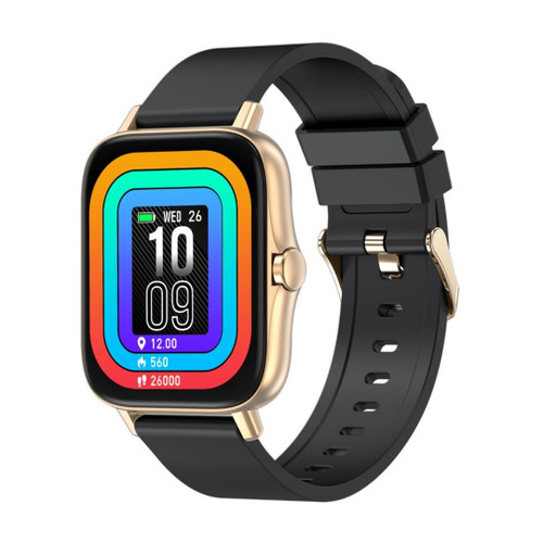 Cactus Vortex - Smart Watch for Teens - Black Band, Gold case Cactus Vortex - Smart Watch for Teens - Black Band, Gold case