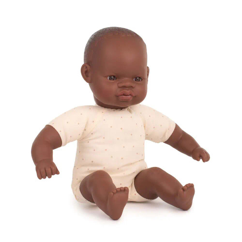 Miniland Doll 32cm - African Soft Body Baby Doll