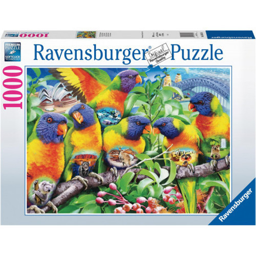 Ravensburger 1000pc - Land of the Lorikeet Puzzle *Slight Box Damage*