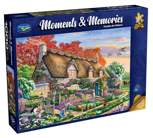 Holdson 1000pc - Moments & Memories - Feeding Chickens Puzzle