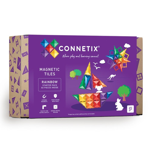Connetix - Rainbow Starter Pack 60pc Connetix - Rainbow Starter Pack 60pc
