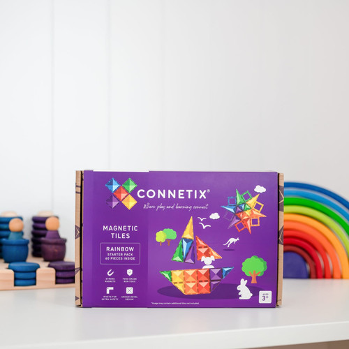 Connetix - Rainbow Starter Pack 60pc Connetix - Rainbow Starter Pack 60pc