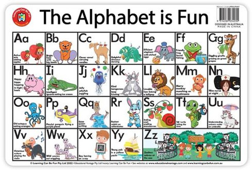 Learning Can Be Fun - The Alphabet is Fun Placemat