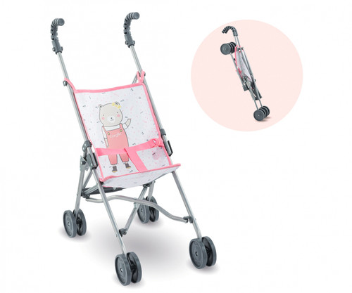 Corolle Mon Grand Poupon - Pink Umbrella Stroller for 36/42/52cm Baby Dolls