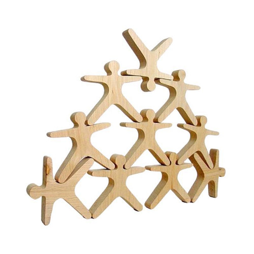 Fun Factory -Wooden Balancing Acrobats 10pc