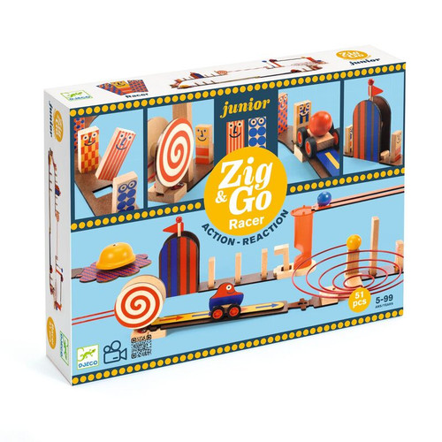 Djeco - Zig & Go Junior Racer Set - 51pc