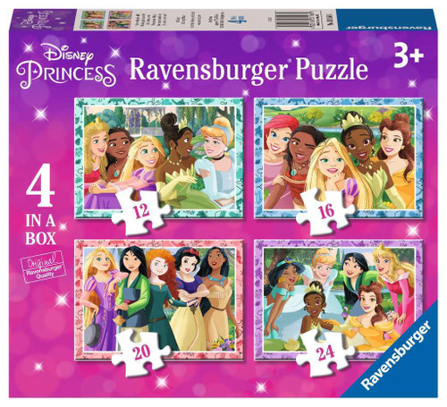 Ravensburger - Disney, Be Who You Want to Be. 4 in a Box - 12, 16, 20, 24pc Puzzles