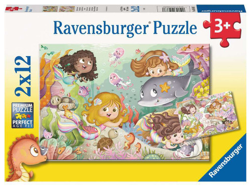 Ravensburger 2x12pc - Fairies and Mermaids Puzzle