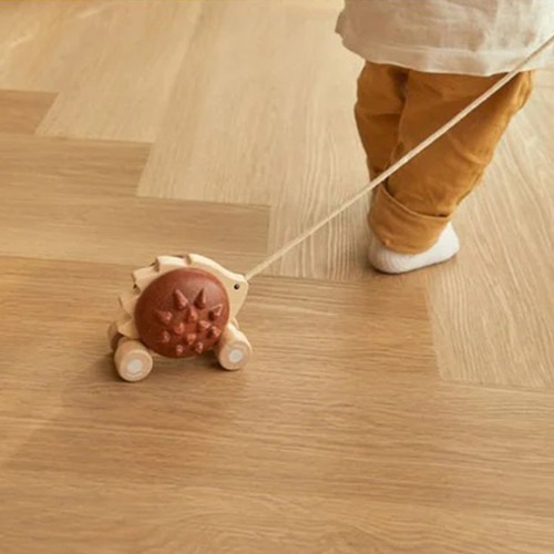 PlanToys - Pull-Along Hedgehog Brown PlanToys - Pull-Along Hedgehog Brown