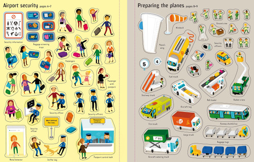 Usborne - Airport Sticker and Colouring Book Usborne - Airport Sticker and Colouring Book