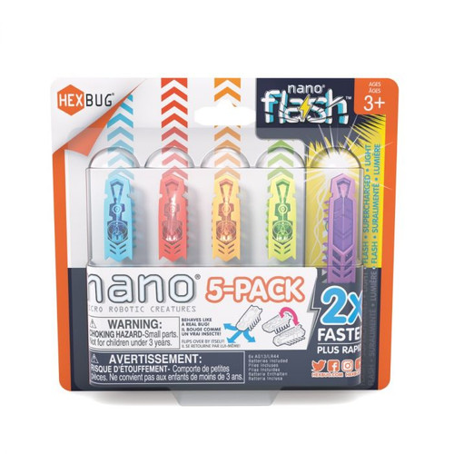HEXBUG - Flash Nano 5 Pack, Assorted Colours HEXBUG - Flash Nano 5 Pack, Assorted Colours