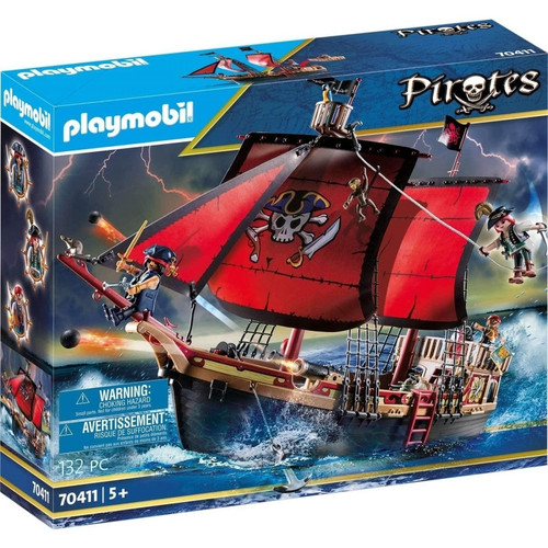 Playmobil Pirates - Skull Pirate Ship 70411 **Minor Box Damage*