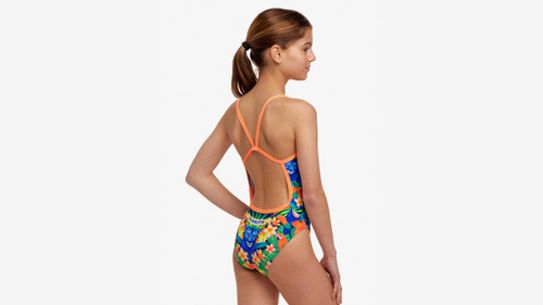 Funkita - Girls Single Strap One Piece Swimmers - Jungle Town Funkita - Girls Single Strap One Piece Swimmers - Jungle Town