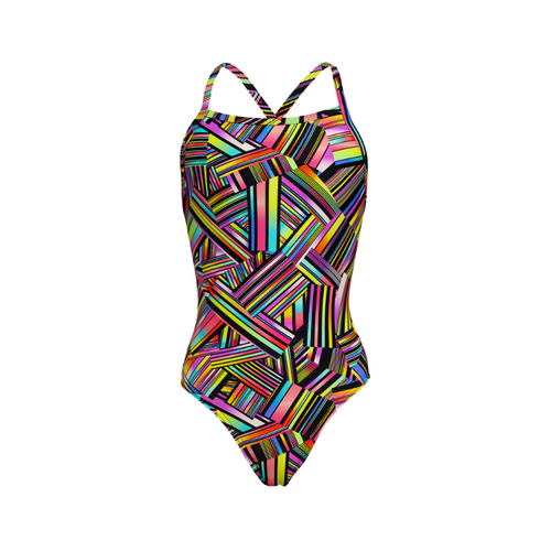 Funkita - Girls Tie Me Tight One Piece Swimmers - Strip Straps