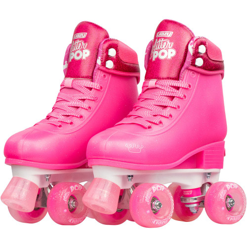 Crazy Skates - Glitter Pop Size Adjustable Roller Skates - Pink Crazy Skates - Glitter Pop Size Adjustable Roller Skates - Pink