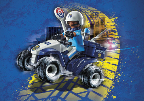 Playmobil City Action - Police Rescue Pull-Back Quad 71092