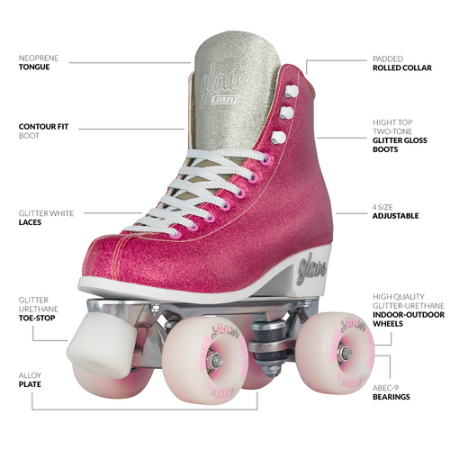 Crazy Skates - Glam Size Adjustable Roller Skates - Pink Crazy Skates - Glam Size Adjustable Roller Skates - Pink