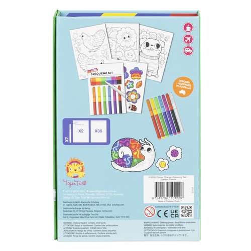 Tiger Tribe Colour Change Colouring Set - Garden Friends Tiger Tribe Colour Change Colouring Set - Garden Friends