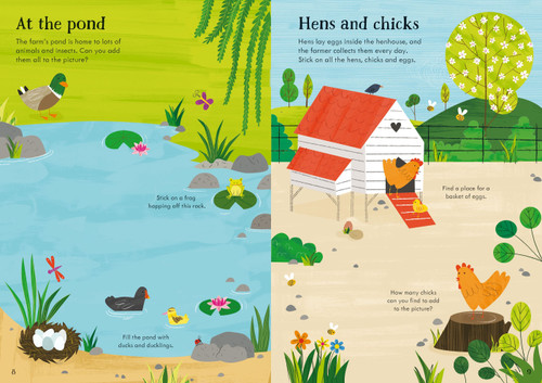 Usborne - Little First Stickers - Farm