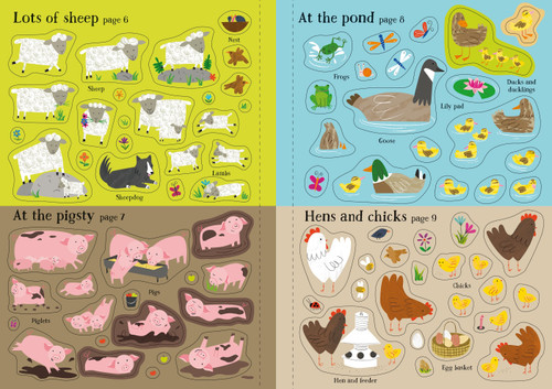 Usborne - Little First Stickers - Farm