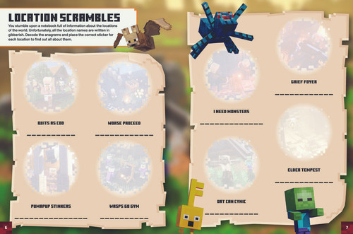Minecraft Dungeons Sticker Book Minecraft Dungeons Sticker Book