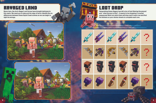 Minecraft Dungeons Sticker Book Minecraft Dungeons Sticker Book