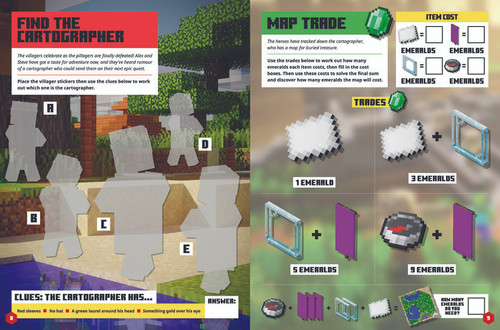 Minecraft Sticker Adventure: Treasure Hunt Minecraft Sticker Adventure: Treasure Hunt