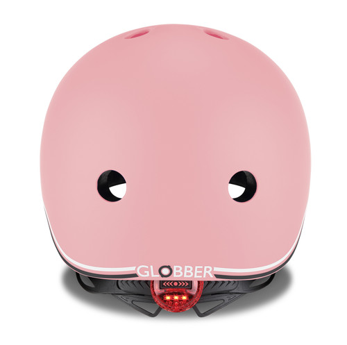 Globber Toddler Helmet w/Flashing LED Light XXS/XS- Pastel Pink 45-51cm