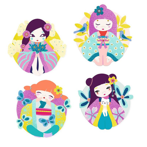Djeco - Onnanoko Glitter & Gem Boards Djeco - Onnanoko Glitter & Gem Boards