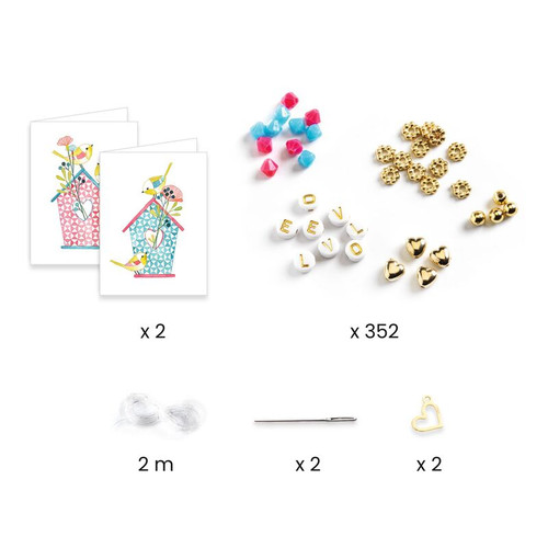 Djeco - You & Me - Letter Threading Beads Set Djeco - You & Me - Letter Threading Beads Set