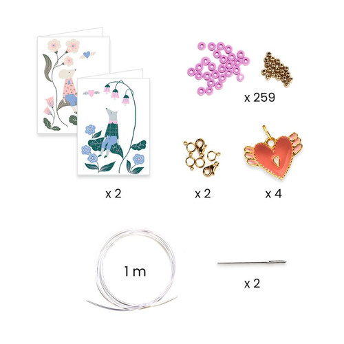 Djeco - You & Me - Heishi Hearts Beads Set Djeco - You & Me - Heishi Hearts Beads Set