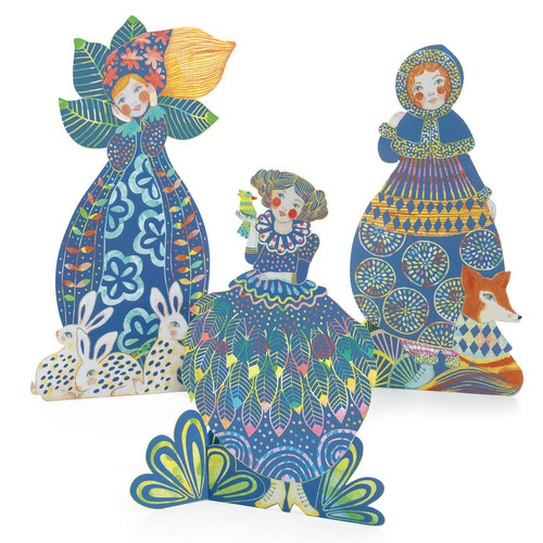 Djeco - Pretty Dresses Sculpture Scratch Cards Djeco - Pretty Dresses Sculpture Scratch Cards