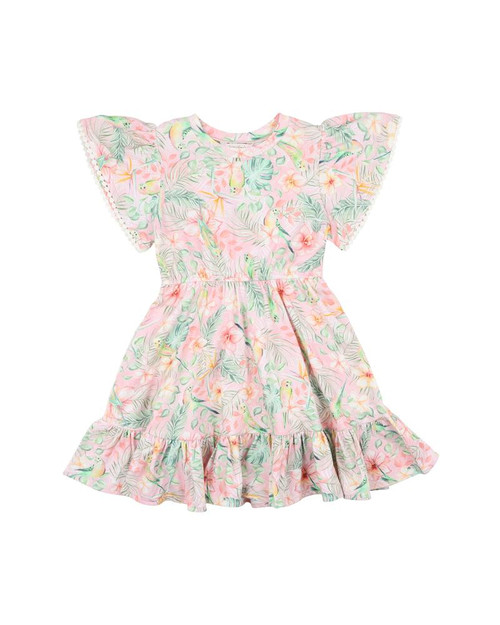 Fox & Finch - Budgie Pink Floral Dress