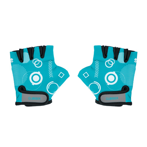 Globber - Toddler Gloves (XS) - Teal Shapes